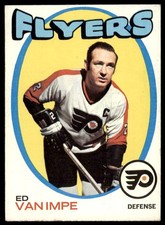 1971-72 Topps #126 ED VAN IMPE  Philadelphia Flyers  EX-EX+