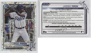 2021 Bowman Chrome Prospects Speckle Refractor /299 Jhonny Piron #BCP-239