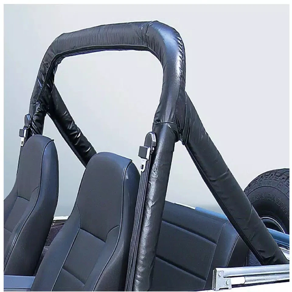 Rugged Ridge Black Polyester Half Roll Bar Cover Kit for 07-18 Wrangler JK 4 DR Foto 2 de 4