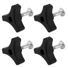 NQEUEPN 4 Sets Lawn Mower Handle Bolts, Triangle Handle Knob Nut Screw Bolt L...