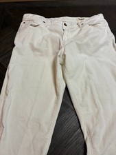Todd Snyder Men's Cream 5 Pocket/Jean Cut Pants Size 34 X 32 Stretch