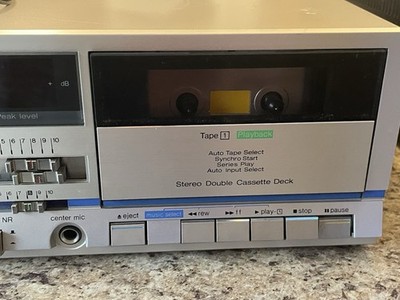 ★☆Technics RS-M202 ダブルカセットデッキ Technics RS-M202 Dual Cassette Tape Deck Player Recorder -Vintage