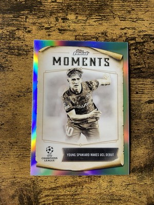 Topps Chrome Finest Moments 2022-2023 #FM-5 Gavi Barcelona UCL DEBUT INSERT