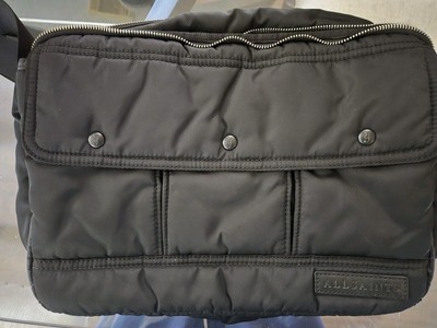AllSaints Kansai Messenger   Bag Black Top Zipper Broken