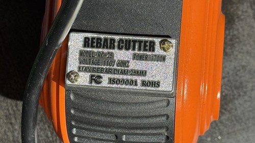 CCTI Portable Electric Hydraulic 1” 25mm Rebar Cutter RC-25 - EXCELLENT - Picture 2 of 8