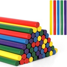 50 Pcs Rhythm Sticks for Kids Classroom Activities, 5 Colors 8 Inch Set of Mu...