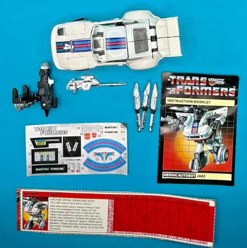 1984 JAZZ  100% COMPLETE w/TECH SPEC  VINTAGE G1 TRANSFORMERS UNUSED HIGH GRADE - Image 2 of 4