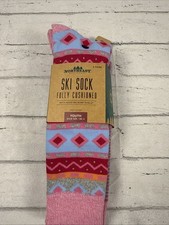 New 2 Pairs Northeast Outfitters Fully Cushioned Ski Sock Youth Size 13k-4