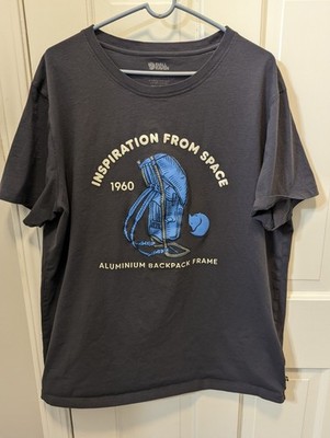 Fjallraven T-Shirt Inspiration from Space Aluminium Backpack Frame Mens XXL