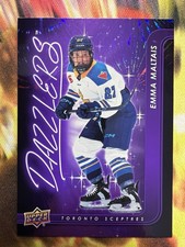 Emma Maltais 2024-25 Upper Deck PWHL Dazzlers DZ-17 Purple Toronto Sceptres