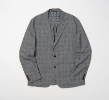 Men Hardy Amies Grey Wool Blazer 40 /L / 48
