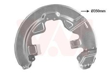 VAN WEZEL Spritzblech Bremsscheibe für FORD MONDEO IV Turnier (BA7) S-MAX (WA6)