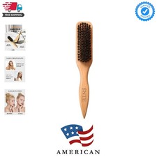 Luxury Boar Bristle Hair Brush - Tames Frizz, Styles Edges, 9.02 Inches