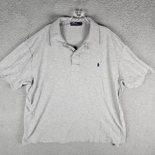 Polo Ralph Lauren Polo Shirt Mens 2XB Heather Short Sleeve Golf Performance Slit
