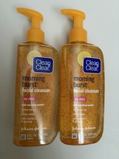 2 Clean Clear Morning Burst Facial Cleanser Oil-Free Original Formula 8 oz.