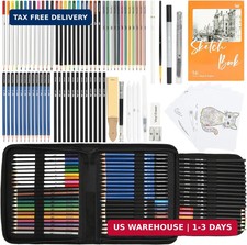 Mr. Pen- Drawing Set Sketching Kit, 81 Pack, Art Supplies with Sketchbook