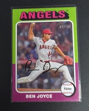 MLB 2024 Topps Heritage Ben Joyce Angels Printed Autograph Jersey No. 456.