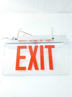 Cooper Lighting TAC16RCSA Emergency Exit Sign 6'', Red