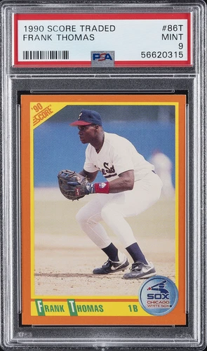 1990 SCORE TRADED #86T FRANK THOMAS PSA 9