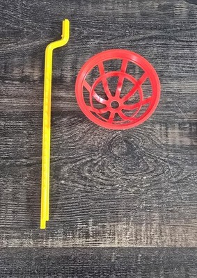 1986 Mouse Trap Replacement Parts Lot:  Yellow Cage Post #23 Red Cage #24 VTG