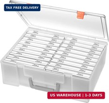 Photo Storage Box 4x6, 18 Inner Extra Large Organizer Acid-Free Photo Keeper Sto