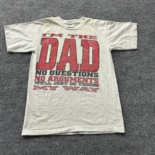 Savvy T-Shirt Mens Size M Grey I'm The Dad Graphic Cotton Made in USA