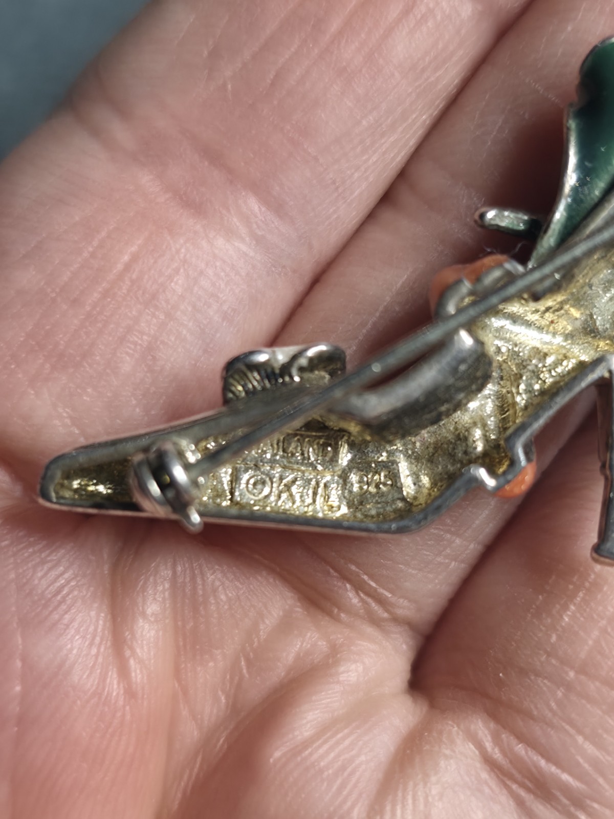 VTG Kenneth Jay Lane KJL Sterling Silver 925 Enam… - image 3