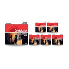 D'Addario EJ12 8020 Bronze Medium Acoustic Guitar Strings 3 Pack