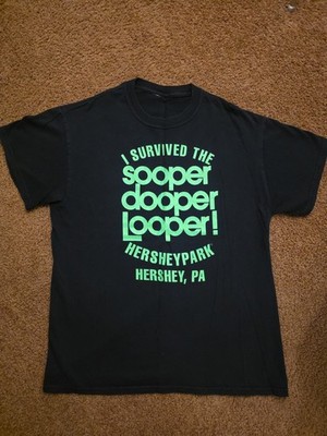 Hersheypark Sooperdooperlooper Roller Coaster Tee Shirt
