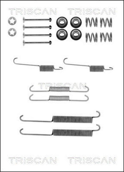 Triscan ZubehöRsatz Bremsbacken 8105 282568 FüR CitroËN Peugeot 306 7A 7C N3 N5-image