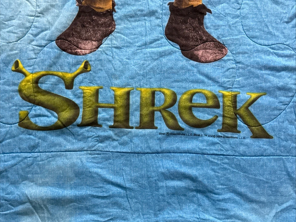 RARE Vintage 2004 Dreamworks Shrek 2 Twin Comforter 62”x86” in Shrek & Donkey - Image 2 of 4
