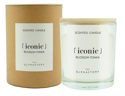 Duftkerze iconic BLOSSOM TONKA im Glas 200 g  - Olphactory Duftkerzen Kerze Duft