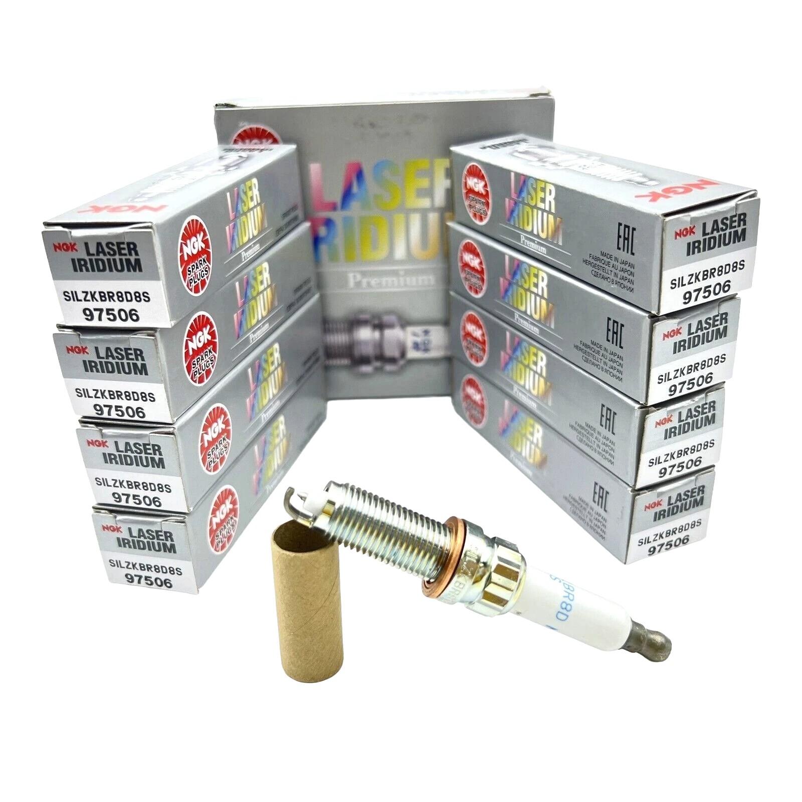 8x NGK Laser Iridium two step colder spark plug for BMW S63 S63TU N63 N63TU 4.4L