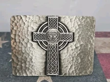 Great American Products 4806 Cross Celtics 2006 Pewter Belt Buckle Jesus