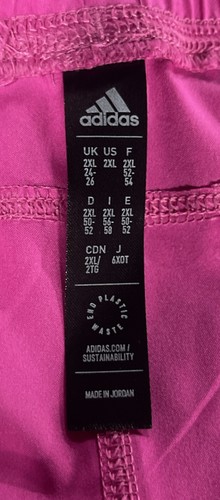Adidas Aeroready Pacer 3 Stripes Damen Woven Trainingsshorts, Fuchsia XXL - Bild 4 von 4