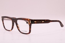 NEW CALVIN KLEIN CK23519 237 HAVANA GOLD AUTHENTIC EYEGLASSES 52-20