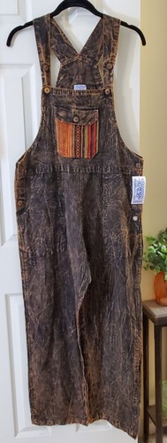 *MEXICALI BLUES*Funky Hippie/Boho Overalls●100%Cotton● Handmade & Dyed●Sz. M/L● - Picture 23 of 23