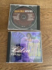 CELIA CRUZ CD IRRESISTIBLE 1995 & hits mix ORFEON NEAR MINT QUEEN OF SALSA 2 cd