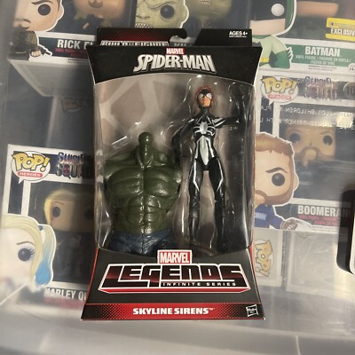 アメコミ MARVEL LEGENDS INFINITE SKYLINE SIRENS Marvel Legends Black Cat (Skyline Sirens) Green Goblin Build A