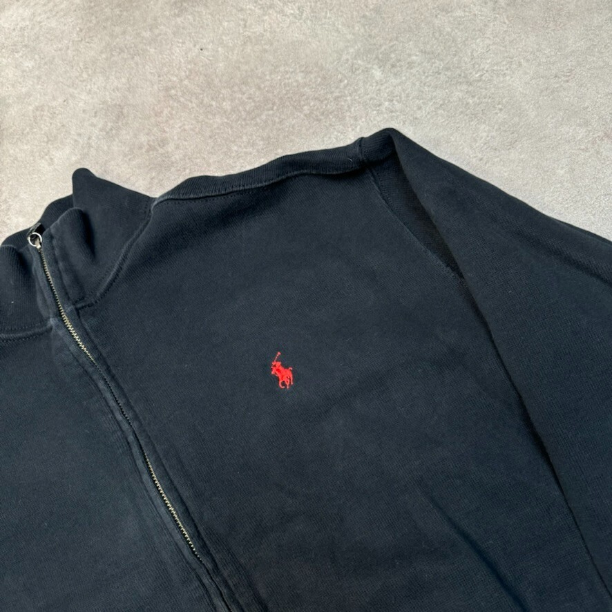 Ralph Lauren Polo Sweatshirt Mens Small Pony Full-Zip Jumper, Black Medium image 4