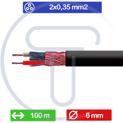Speaker Cable 2 X 0.75 Mm² - 10 M - Black - Cca - The Best Amazon Price In SaveM - Foto 2