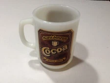 Vintage Aunt Jenny's Hot Cocoa Mug Anchor Hocking Good Sippin' Since 1893 EUC