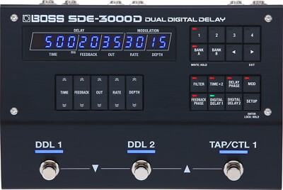 Boss SDE-3000D Dual Digital Delay Gitarren-Effektpedal