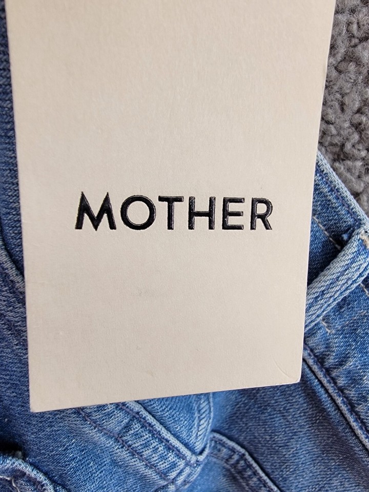 MOTHER The Tom Cat High Rise Cropped Straight Jeans Women's 26 On The