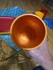 Set of 4 Vtg Square Tupperware Plates And Tumblers Harvest Colors New Open Box  — photo 7