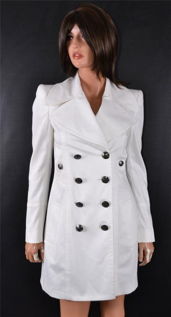 New Burberry London $1,095 Sandgate White Trench Coat Jacket 4 38  5045330923563 | eBay
