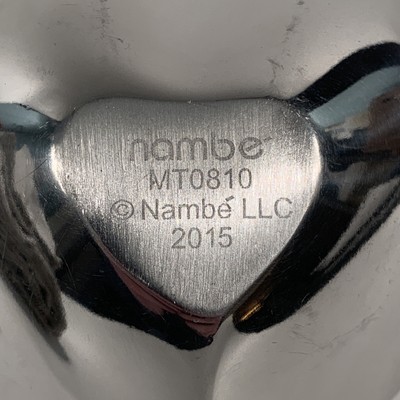 Nambé Amore Mini Heart Bowl - 4.5" Silver Alloy Metal Decorative Bowl - Modern Design