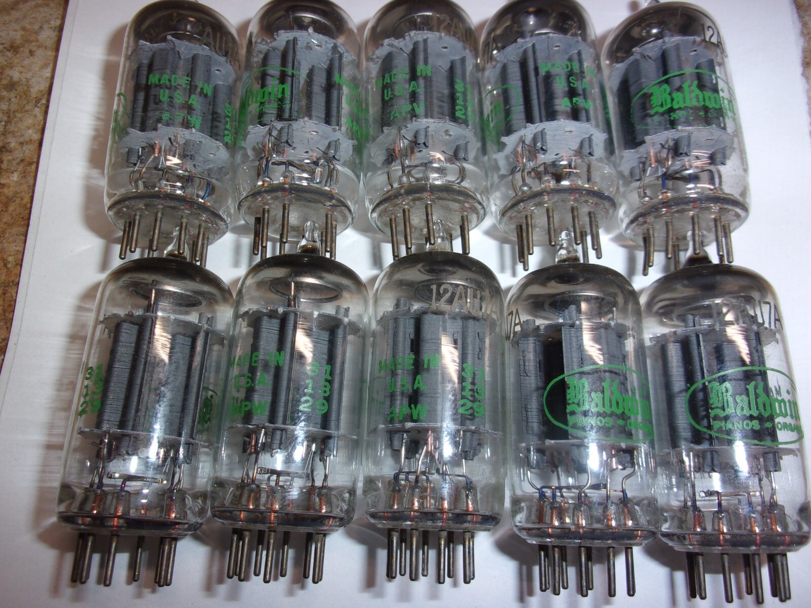 10 SYLVANIA 12AU7A VACUUM TUBES eBay