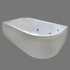 Serena Corner Bath Whirlpool + Light Options 1550 x 900mm Left or Right