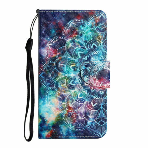 Painted Flip Leather Wallet Stand Phone Case For Huawei P Smart P30 P40 Lite E - Picture 55 of 66